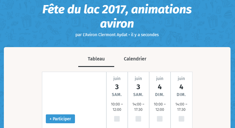 L'Aviron Clermont Aydat, Fête du lac 2017