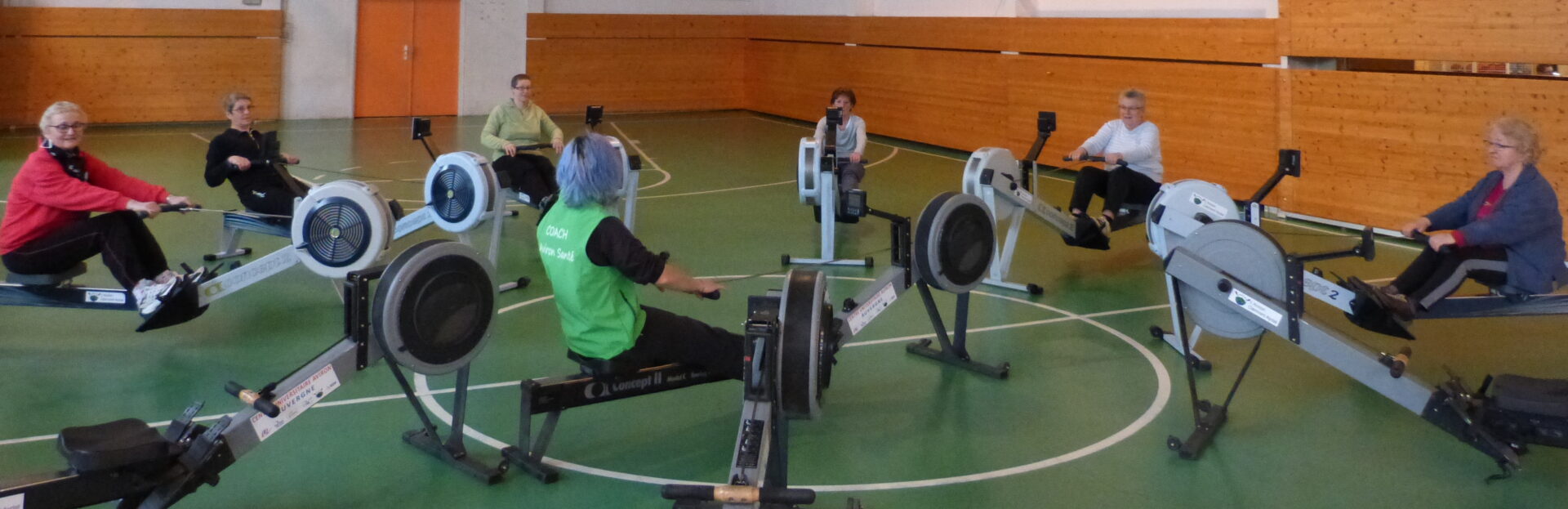 L'Aviron Clermont Aydat, aviron sport santé, Gym après cancer